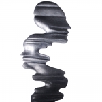 Tượng Bent of mind đen