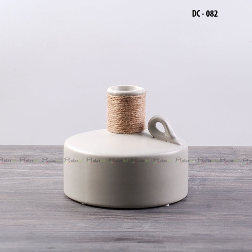 Bình ceramic cơ bản trắng DC082